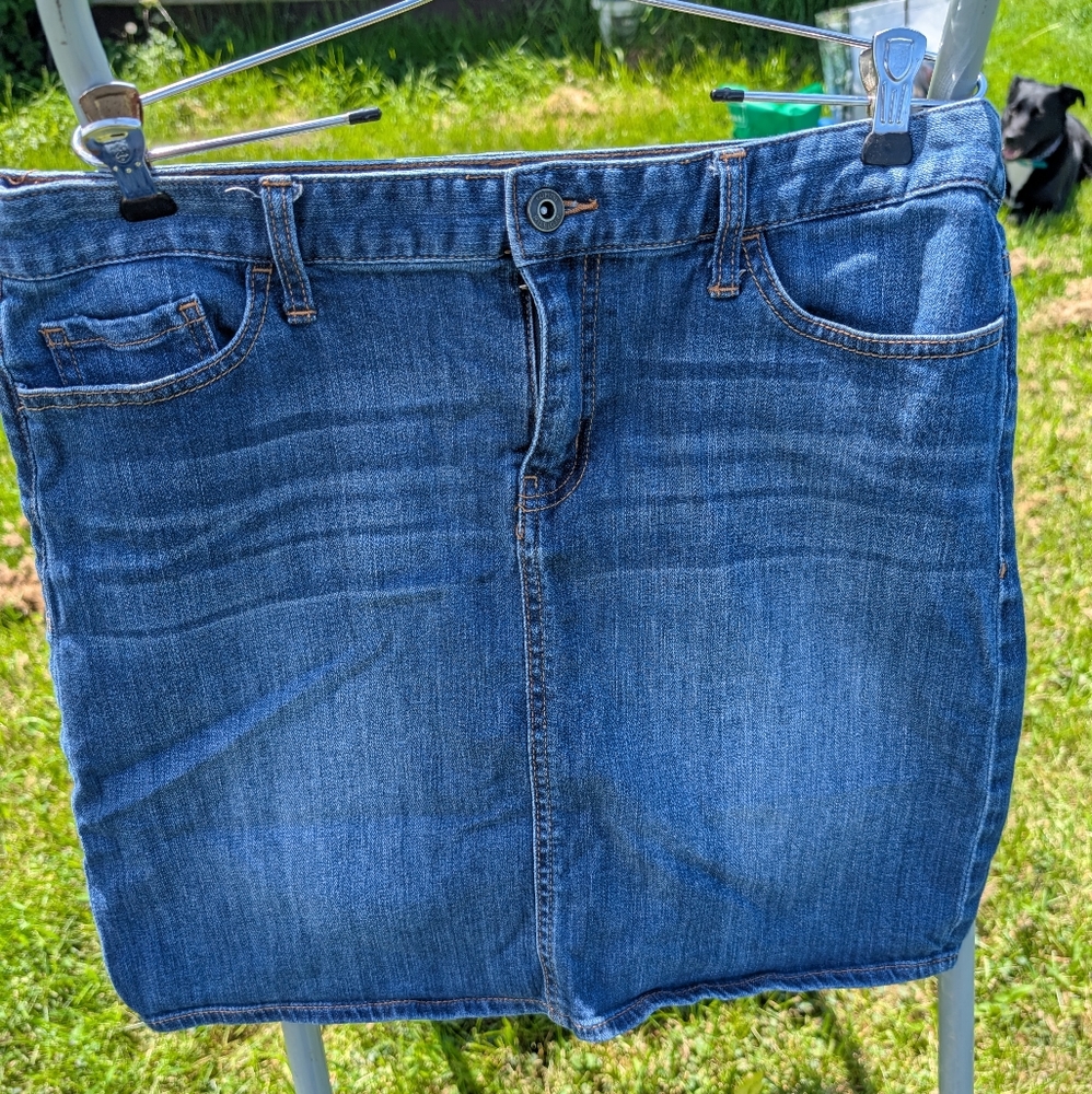 2/20$ Tommy Hilfiger Blue Mini Skirt Denim Style